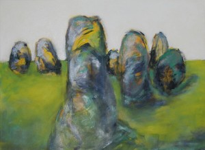 "Stone Circle 8" 60 x 80cm, Oil on hemp 2015 Pictures