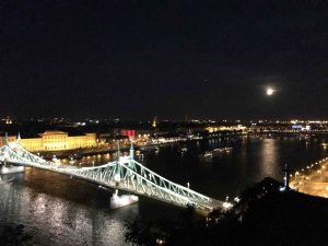 Full moon over Budapest
